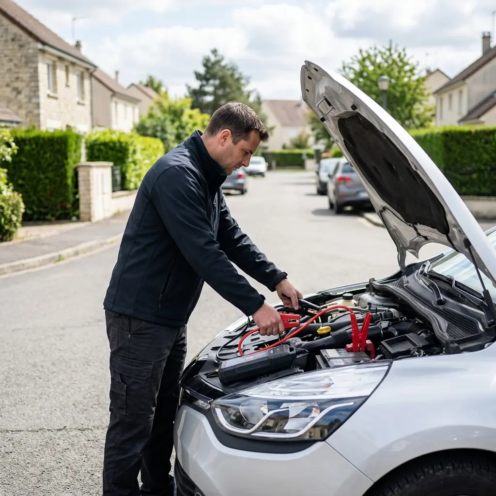 Démarrage voiture Vaux-le-Pénil (77000)