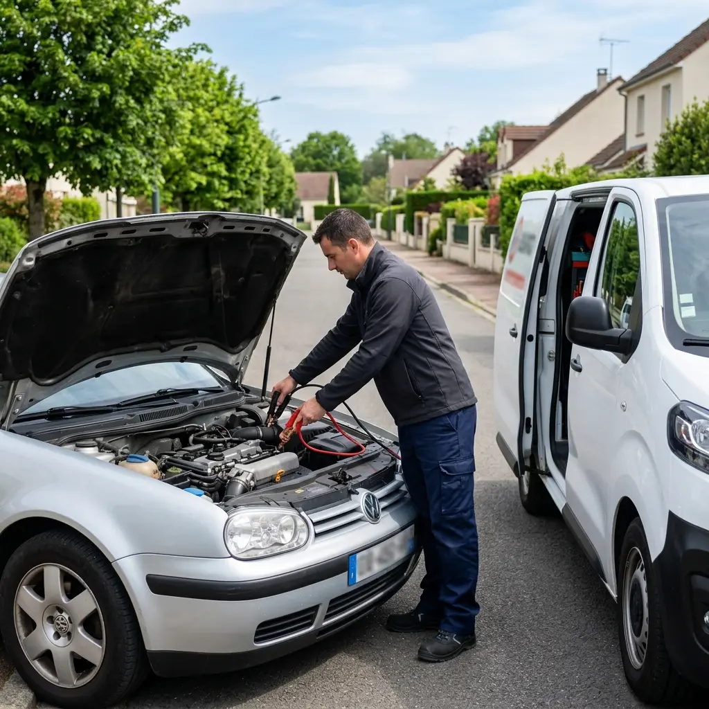 Démarrage voiture Ferrières-en-Brie (77164)