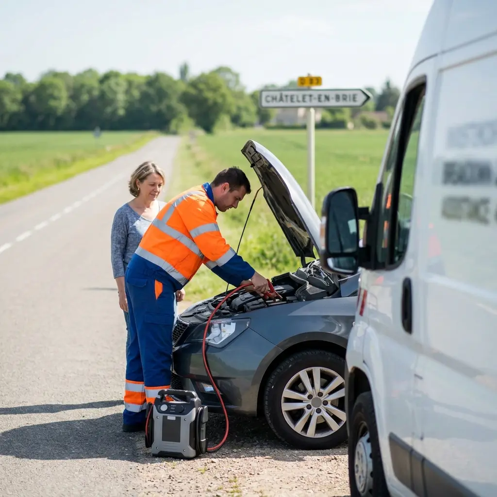 Démarrage voiture Le Châtelet-en-Brie (77820)