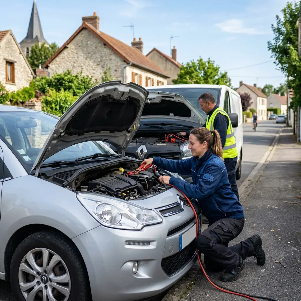 Comment se déroule le démarrage voiture à Couilly-Pont-aux-Dames ?