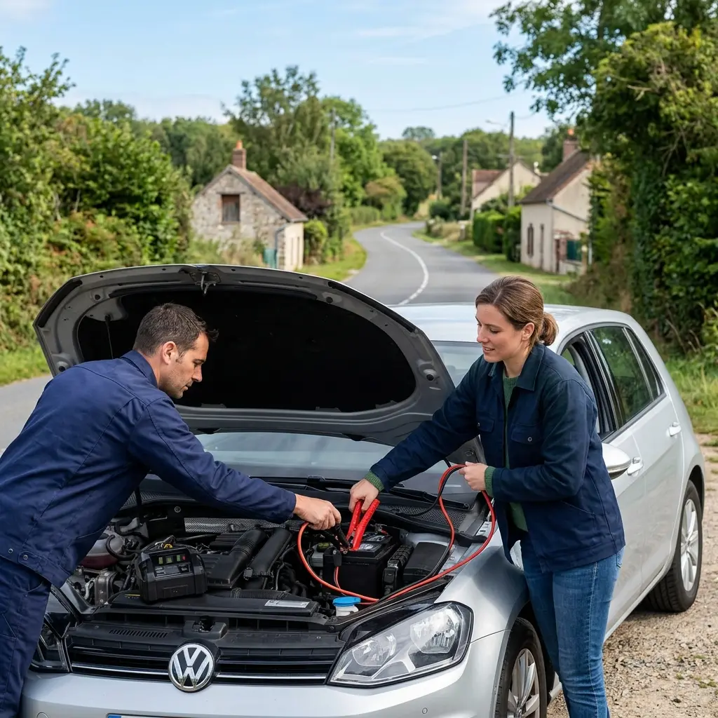 Démarrage voiture Follainville-Dennemont (78520)
