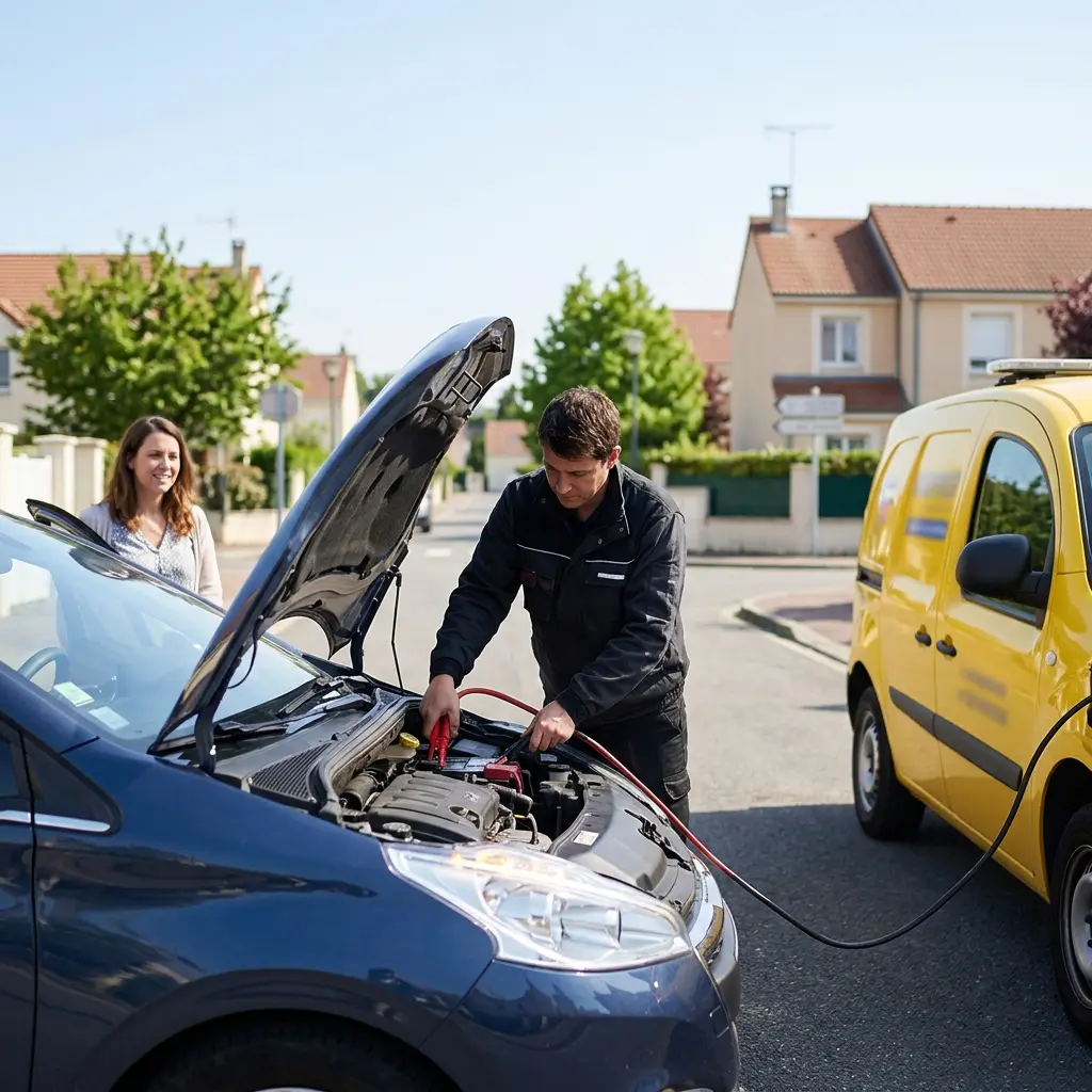 Comment se déroule le démarrage de voiture à Voisins-le-Bretonneux ?