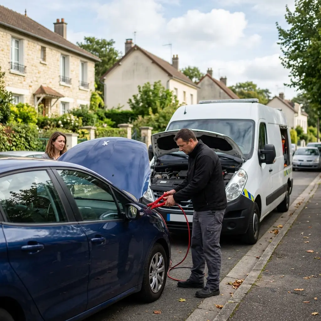 Comment se déroule l’intervention à Vauhallan pour un démarrage arrêté ?