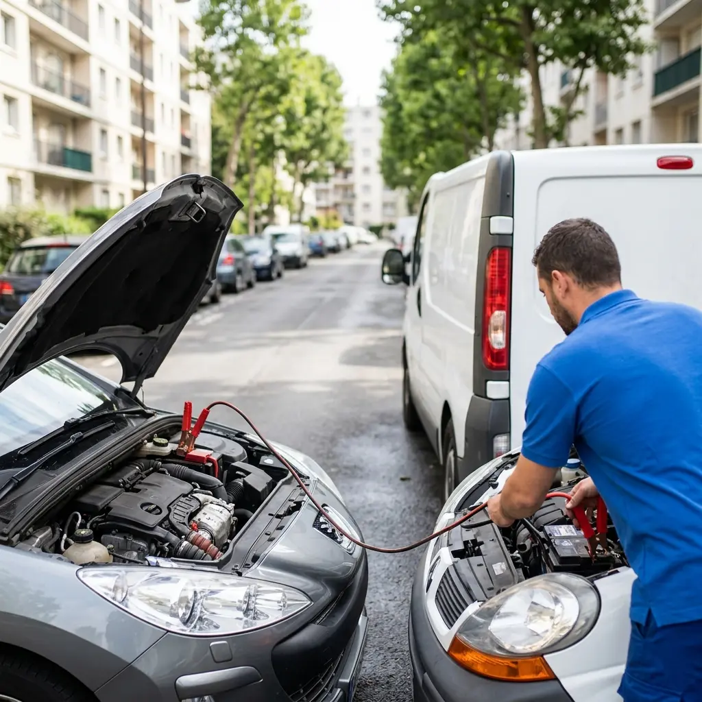 Comment se déroule le démarrage de voiture à Courbevoie ?