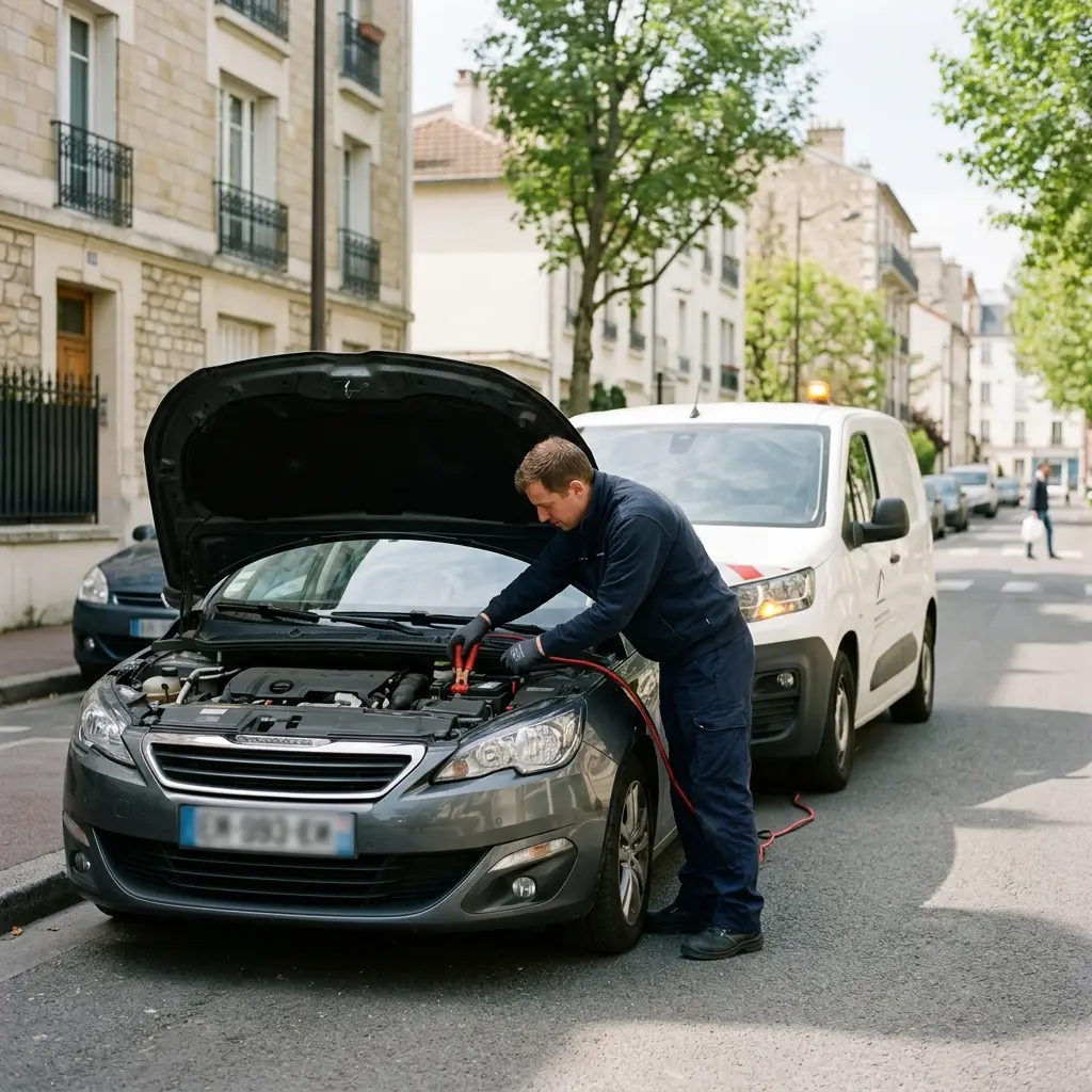 Comment se déroule l'intervention pour un démarrage voiture à Charenton-le-Pont ?
