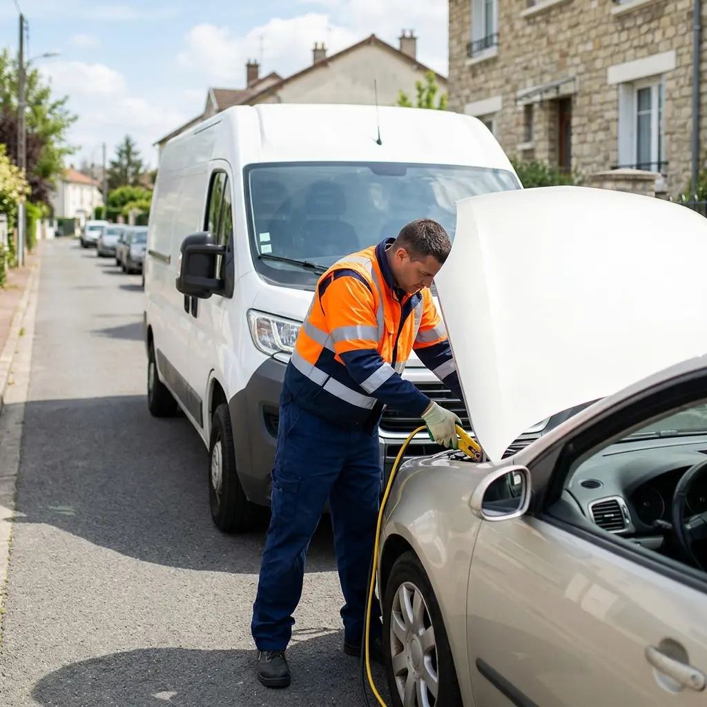 Comment se déroule le démarrage voiture à Franconville ?