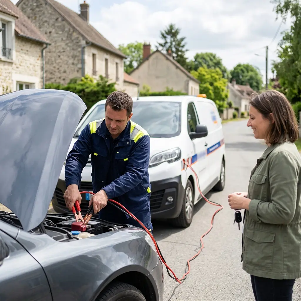 Démarrage voiture Puiseux-en-France (95380)