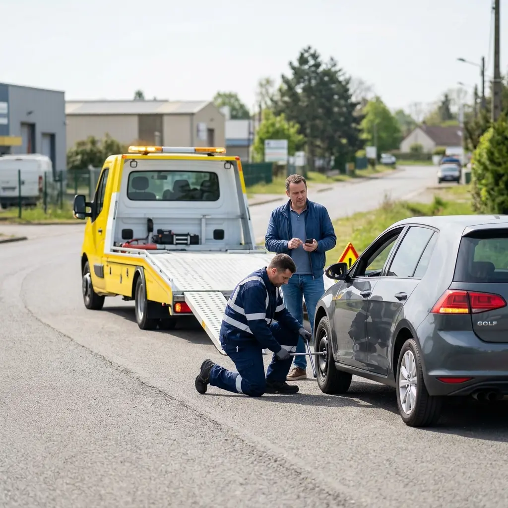 Comment réagir en attendant l'arrivée de la dépanneuse ?