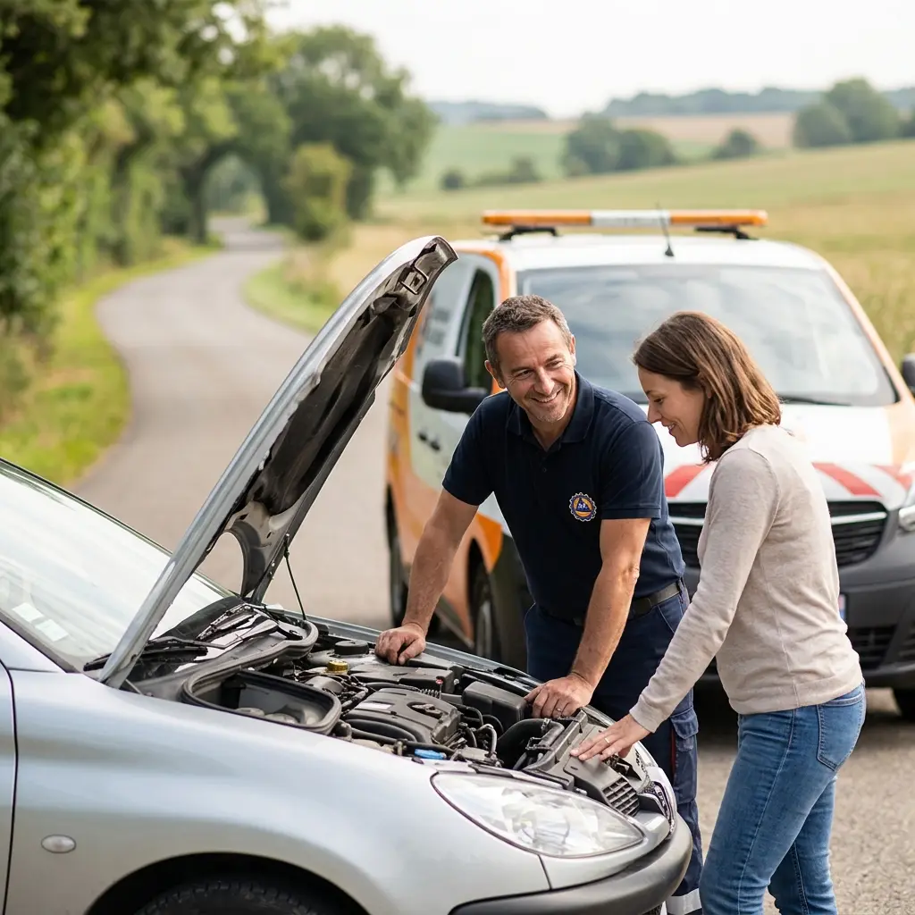 Une équipe d'assistance automobile à votre écoute