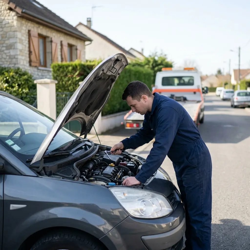 Comment se déroule l'intervention de dépannage à Coubron ?