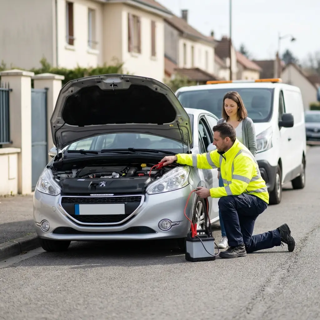 Comment réagir en attendant l'arrivée de la dépanneuse à Domont ?
