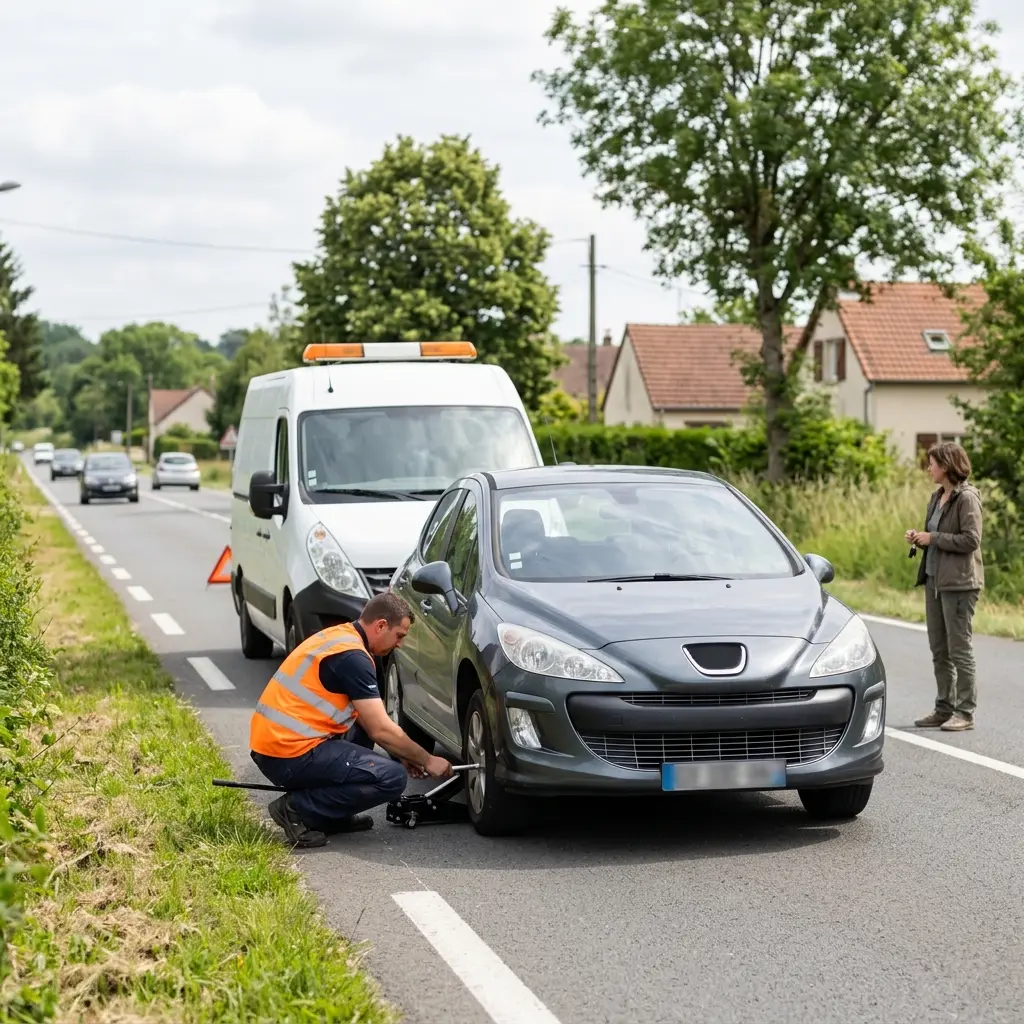 Comment réagir correctement en attendant le dépanneur à Parmain ?