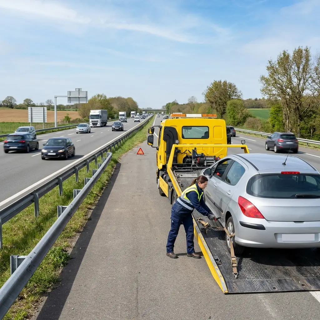 Comment se déroule une intervention de dépannage autoroute à Beauvais ?