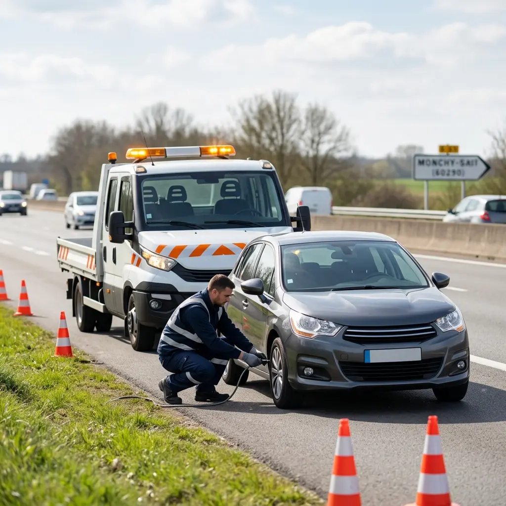 Dépannage autoroute Monchy-Saint-Éloi (60290)