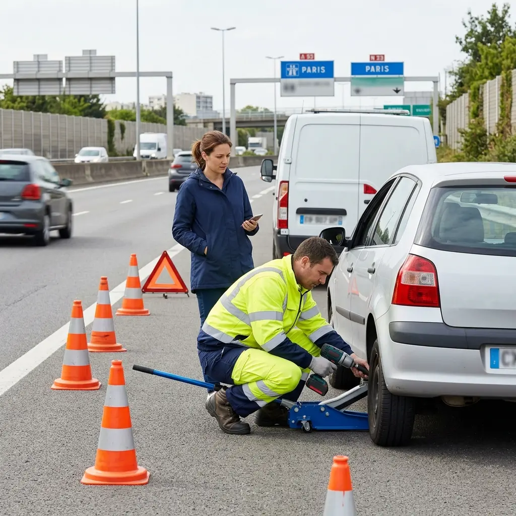 Les gestes essentiels en cas de panne sur les axes de Paris 8e