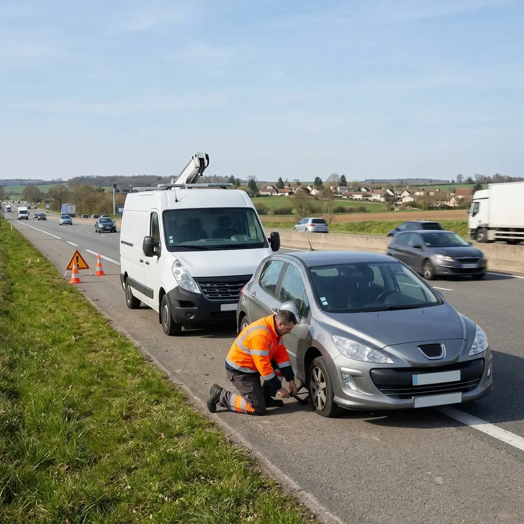 Dépannage autoroute Chauconin-Neufmontiers (77124)
