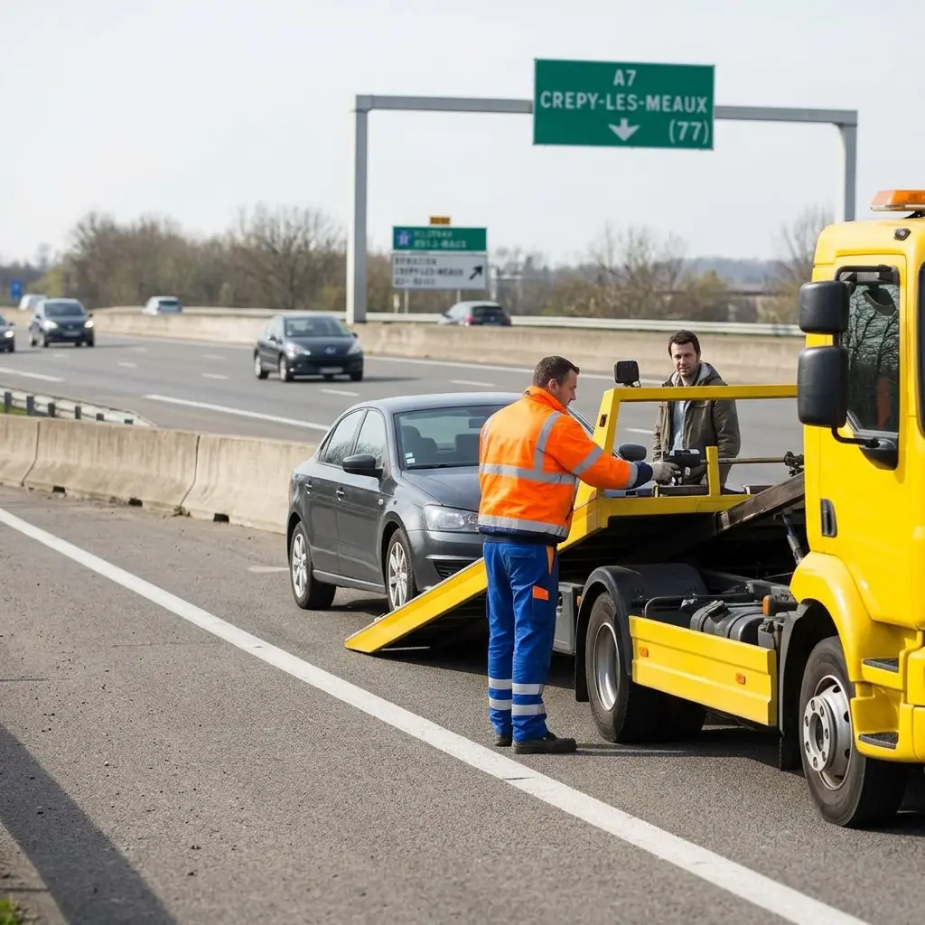 Dépannage autoroute Crégy-lès-Meaux (77124)