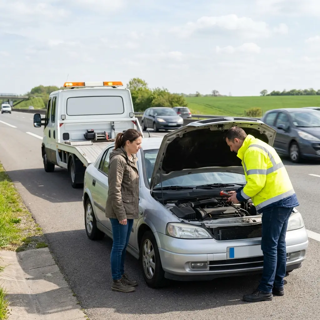 Notre intervention de dépanneuse sur l’autoroute à Grande-Paroisse