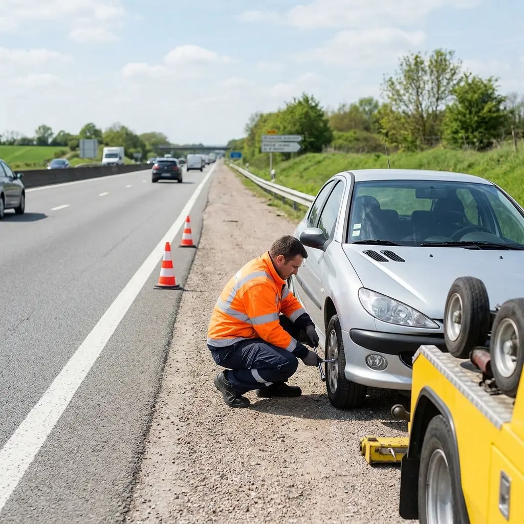 Plaques d’alerte et bonnes pratiques pour l'autoroute à Boissy-le-Châtel