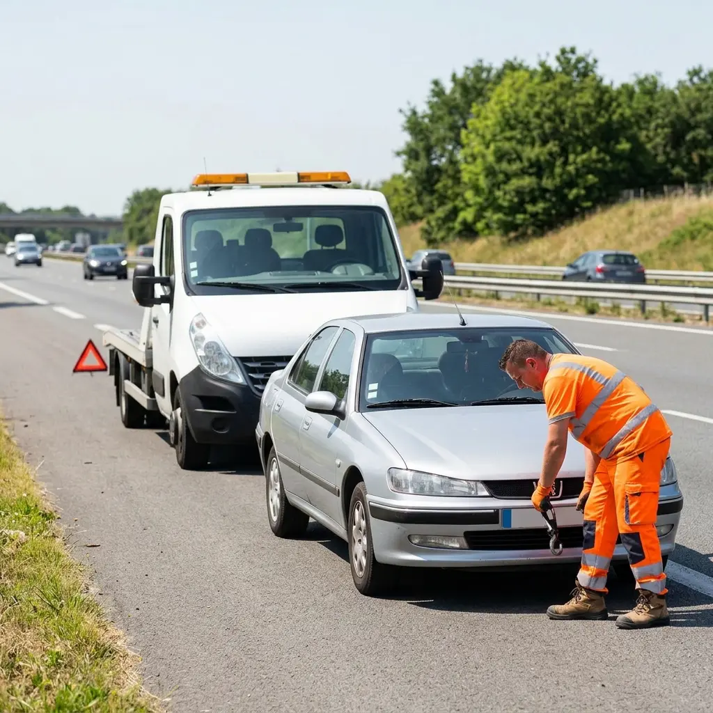 Précautions lors d'une panne sur la route