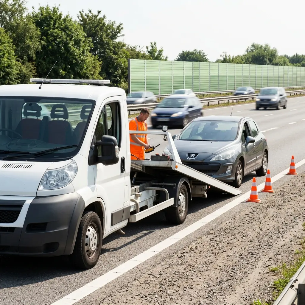 Comment se déroule l’intervention de dépannage autoroute à Dampmart ?