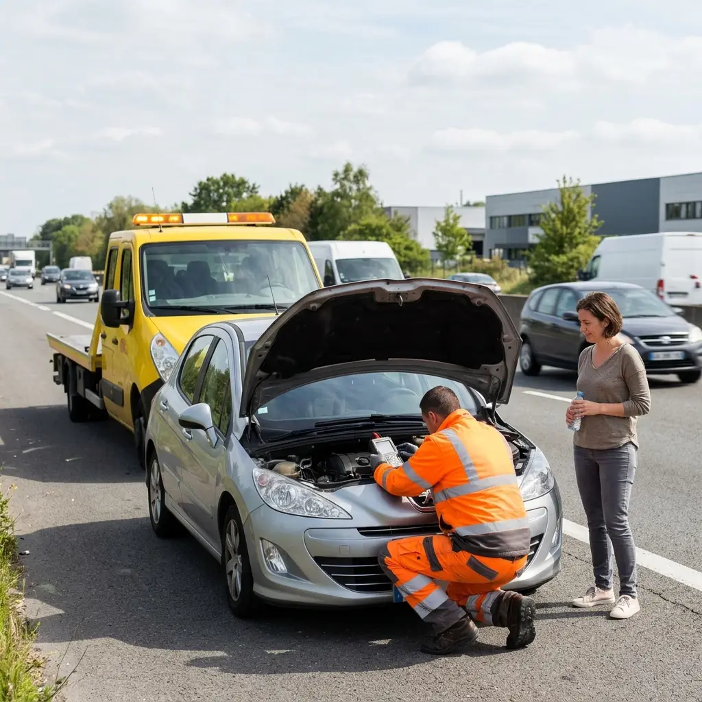 Précautions en cas de panne sur la voie rapide