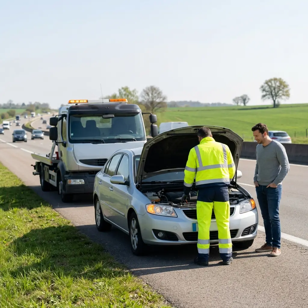 Bons gestes à adopter en attendant l’arrivée d’une dépanneuse sur l’autoroute Rozay-en-Brie