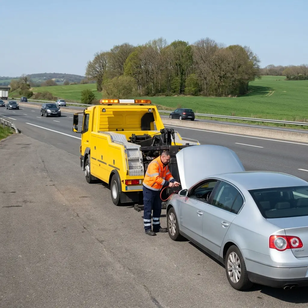 Comment se déroule l’intervention de dépannage autoroute à Rozay-en-Brie ?