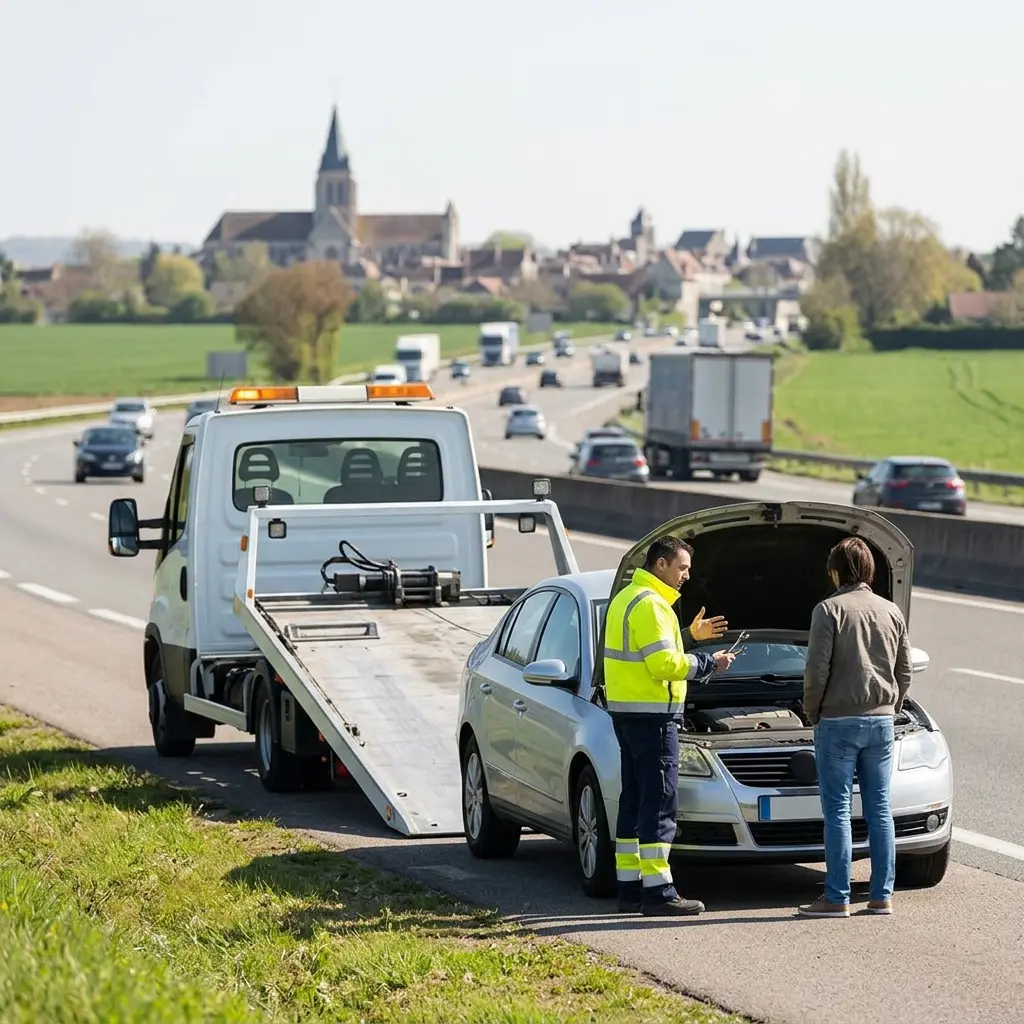 Dépannage autoroute Château-Landon (77570)