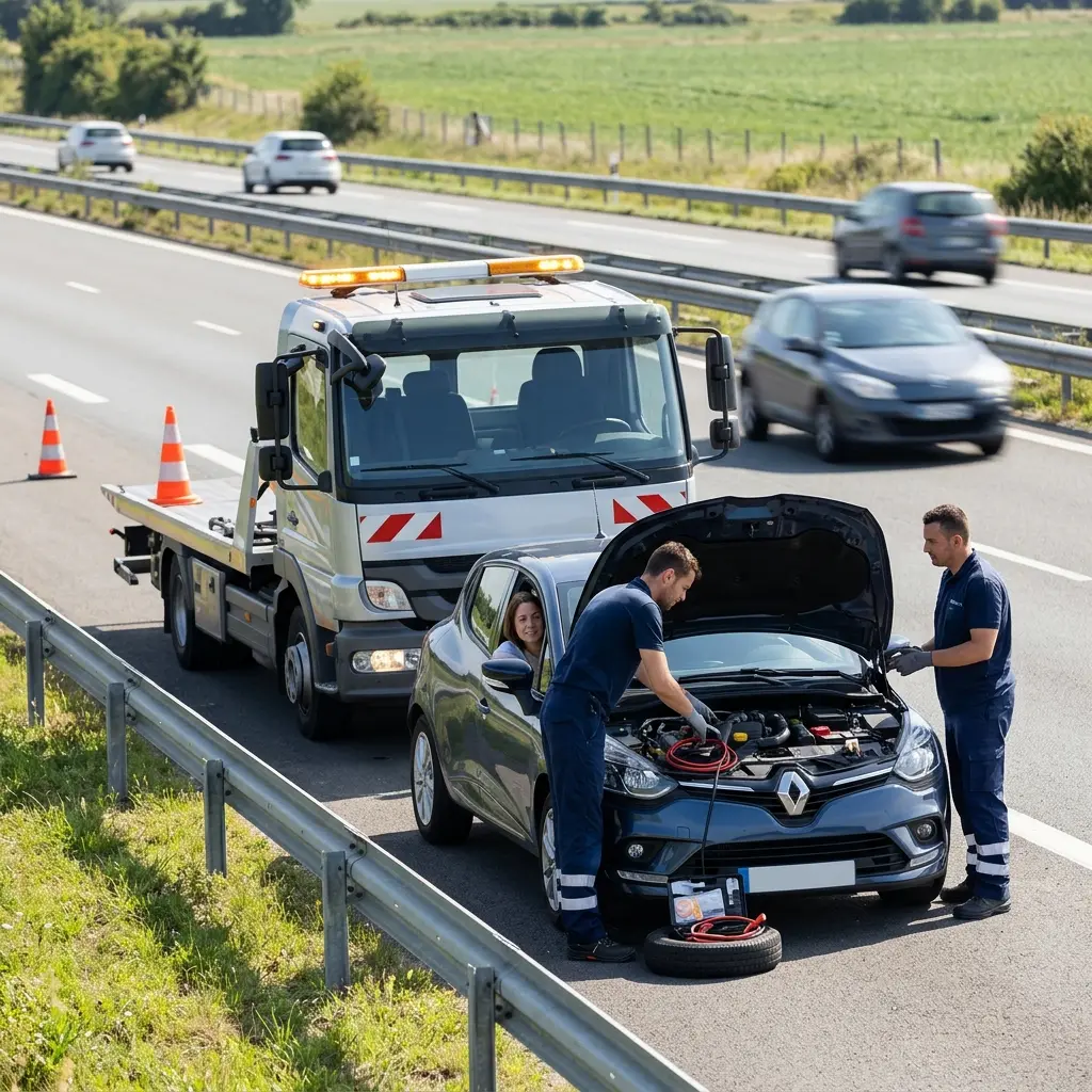 Refléchissez avant toute panne sur l’autoroute à Guérard
