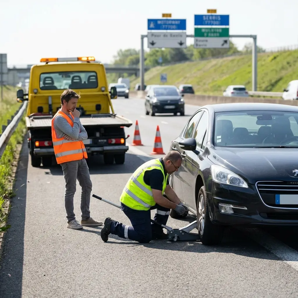 Comment se déroule le dépannage sur l’autoroute à Serris ?
