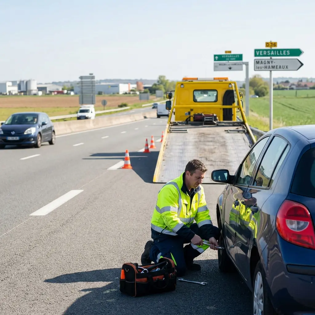 Notre approche de dépannage sur autoroute à Magny-les-Hameaux