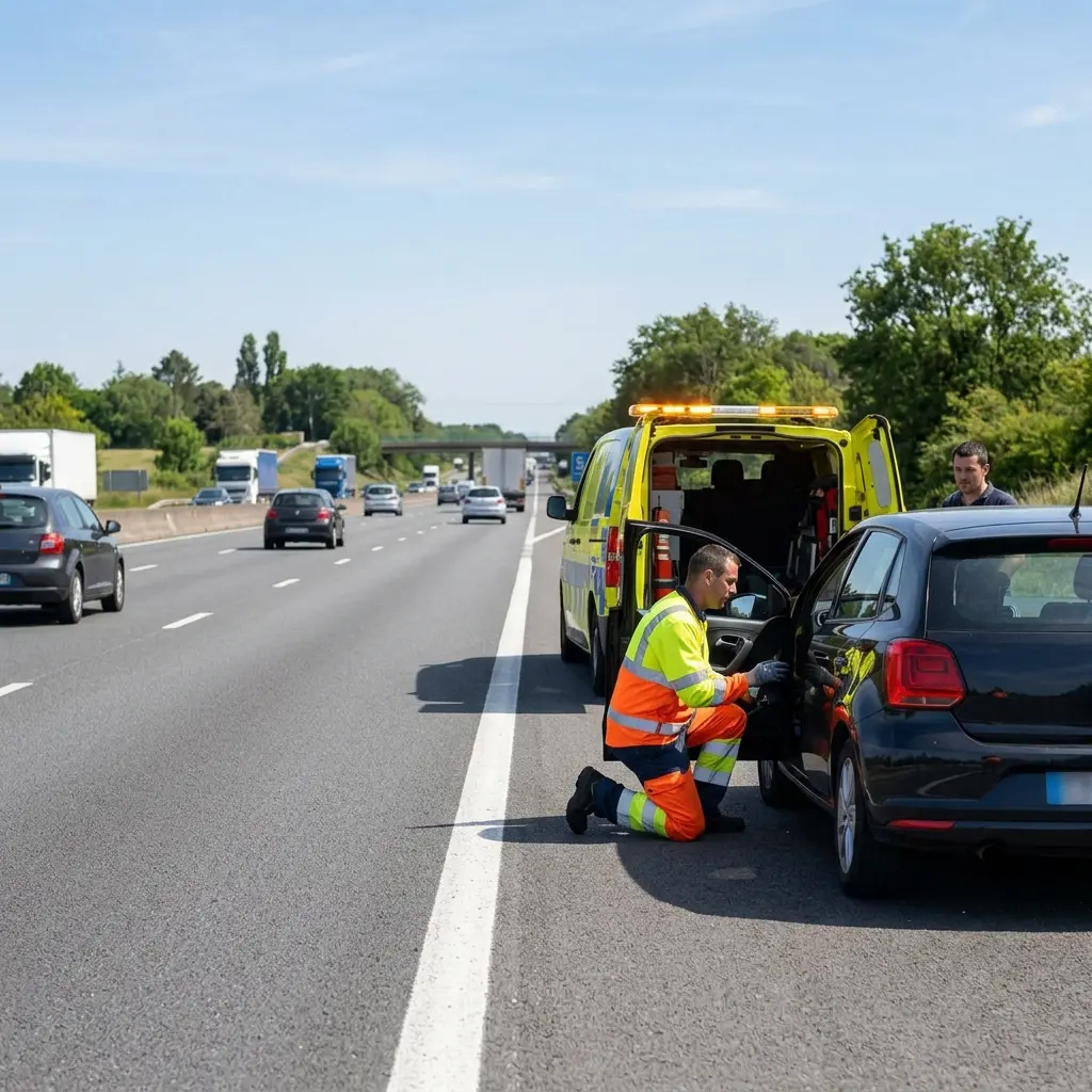 Réflexes en cas de panne sur la route