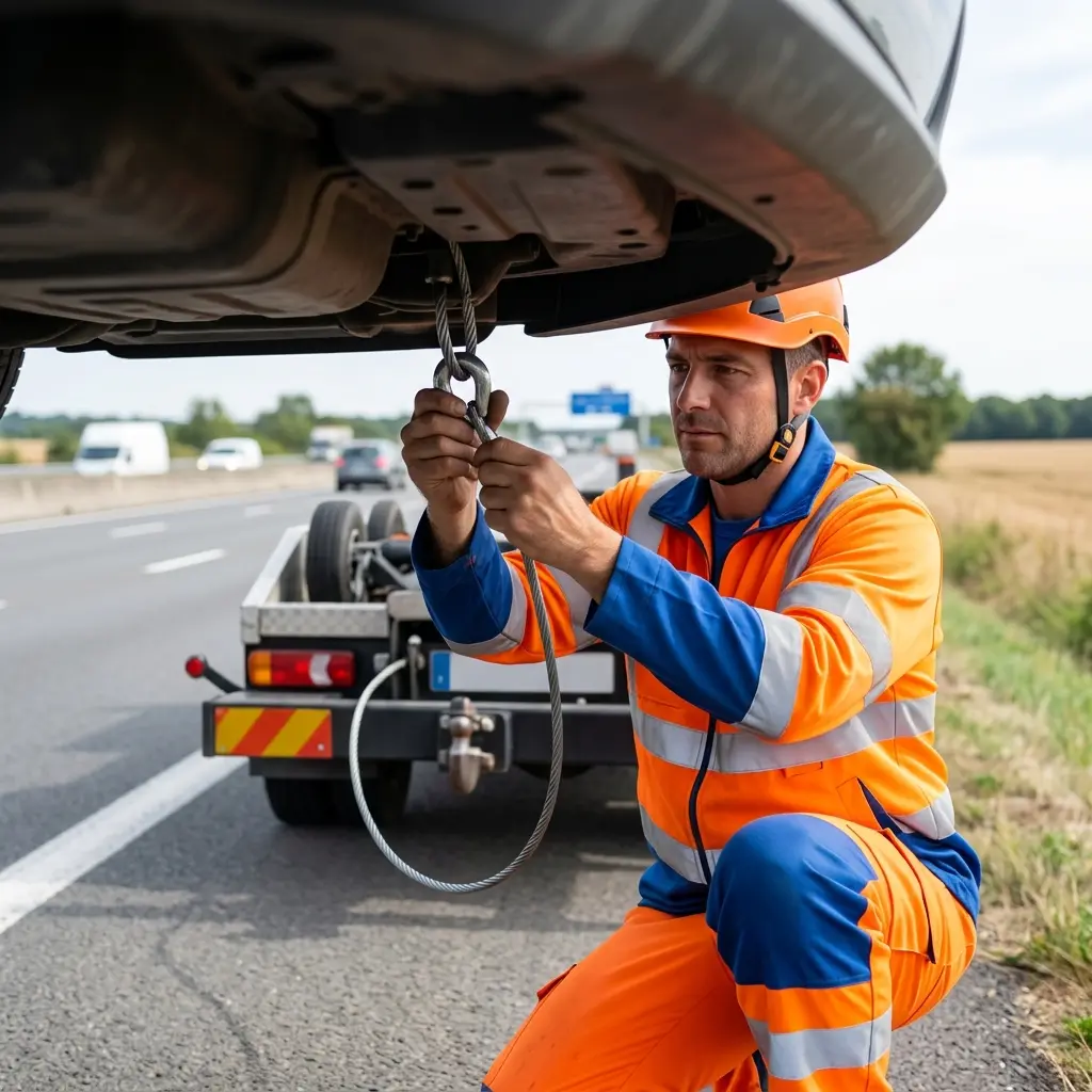 Comment se déroule une intervention de dépannage autoroute à Ormoy ?
