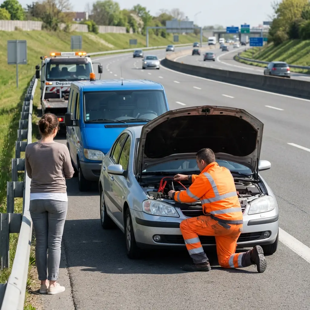 Précautions lors d'une panne sur la route