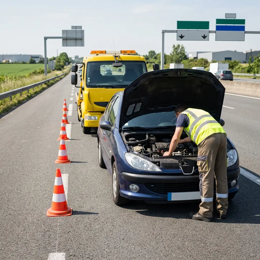Quelle est la séquence d’intervention sur l’autoroute à Queue-en-Brie ?