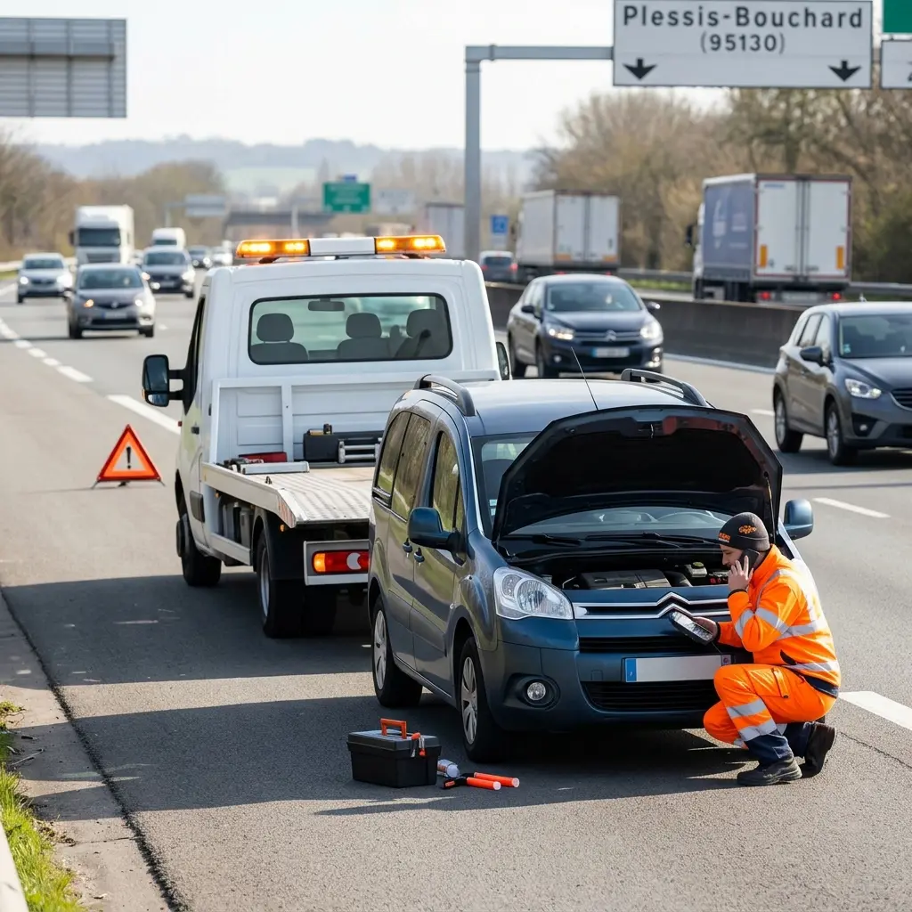 Précautions lors d'une panne sur la route