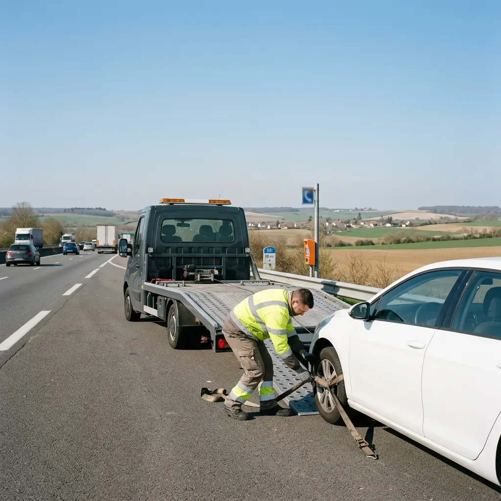 Comment se déroule l’intervention de dépannage autoroute à Belloy-en-France ?
