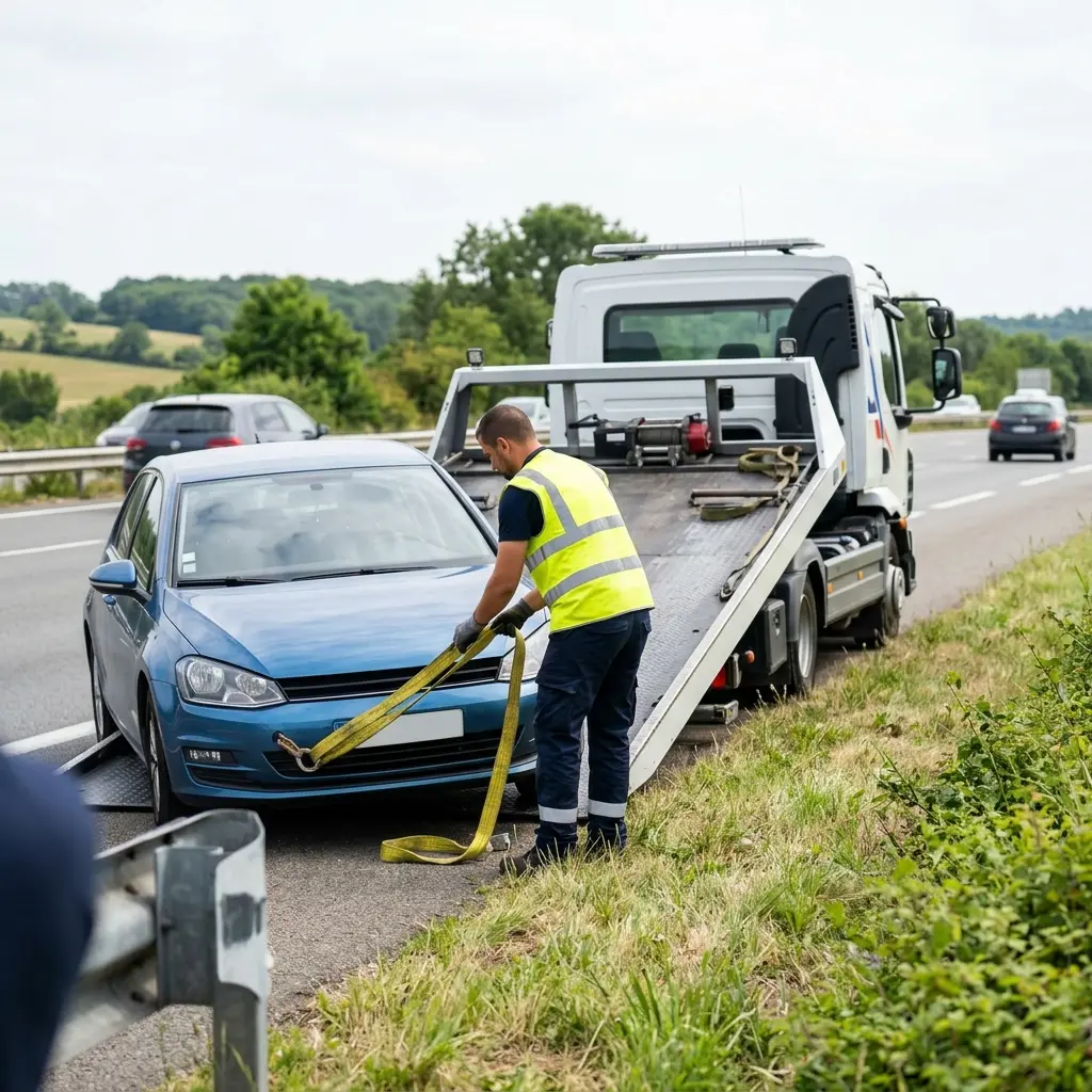 Les étapes d'un dépannage autoroute à Luzarches