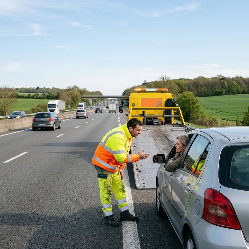Comment se déroule l’intervention de dépannage autoroute à Montsoult