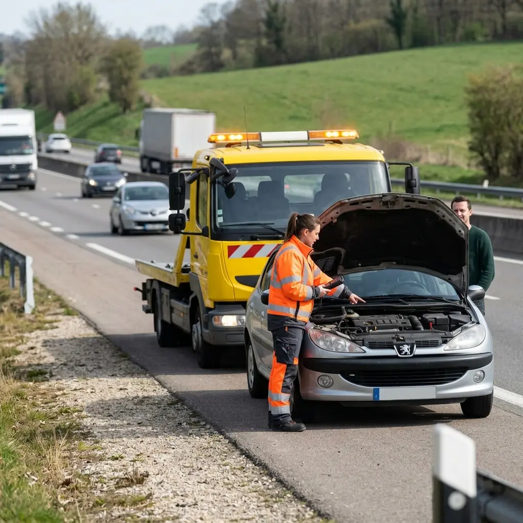 Notre méthode de dépannage sur l’autoroute à Bouffémont