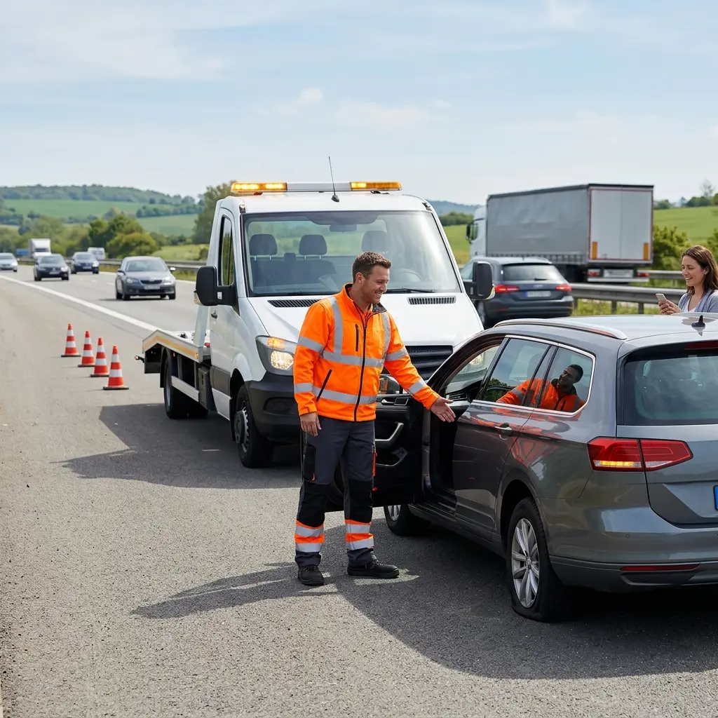 Précautions lors d'une panne sur la route