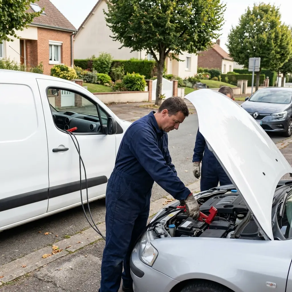 Diagnostic et traitement de la batterie sur place à Auneuil