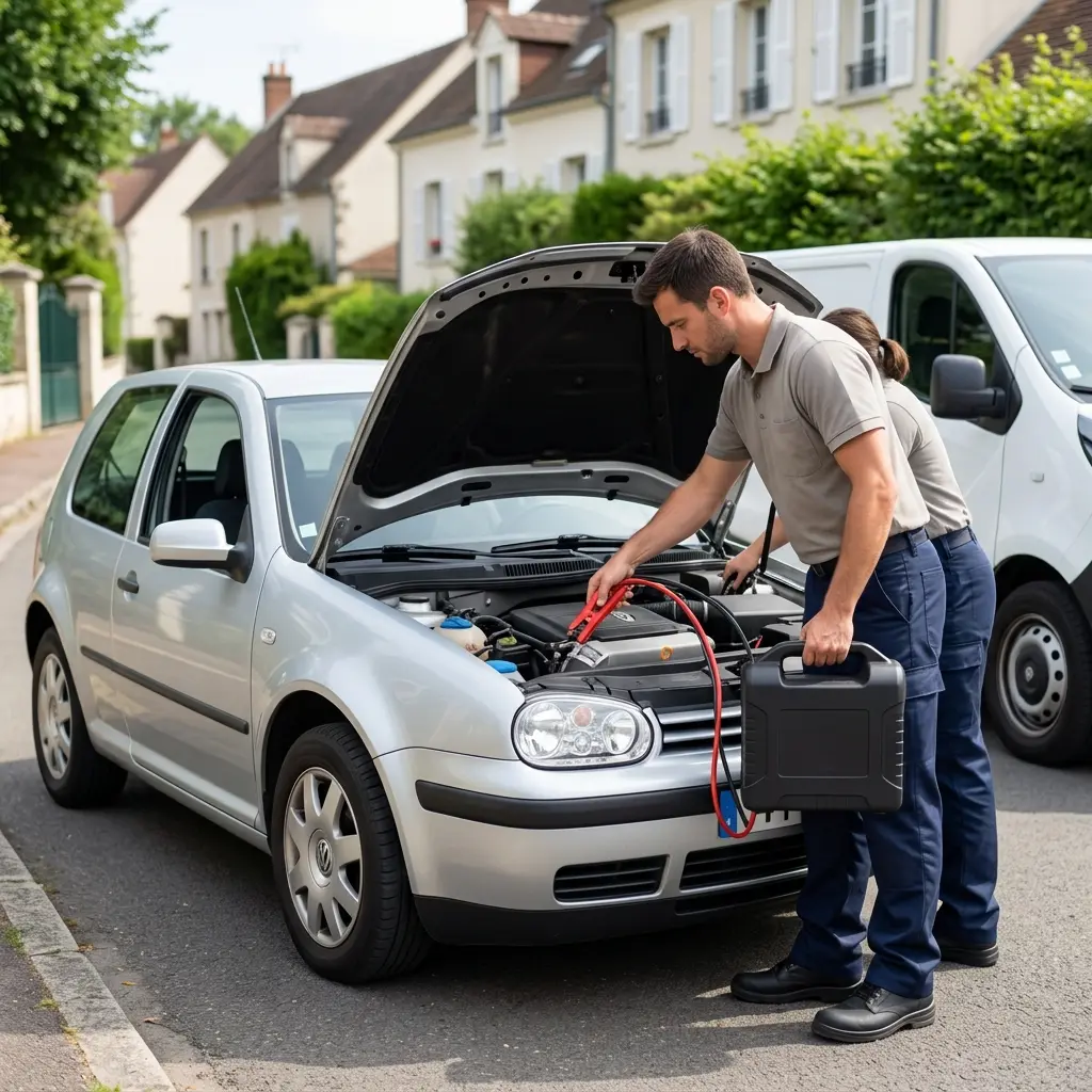 Comment se déroule le dépannage batterie à Chantilly ?