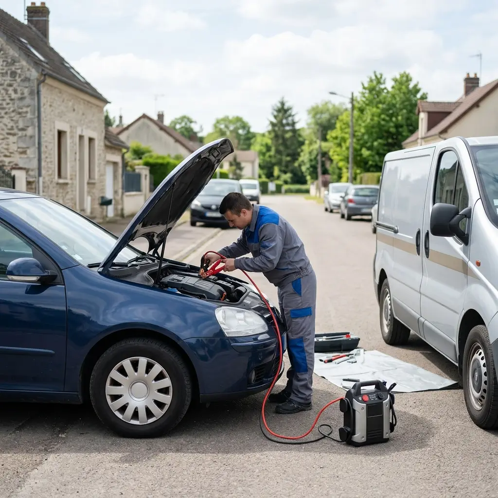 Les gestes essentiels en cas de batterie faible à Coye-la-Forêt