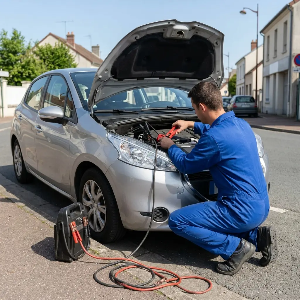Comment se déroule le dépannage batterie à Bonnières-sur-Seine ?