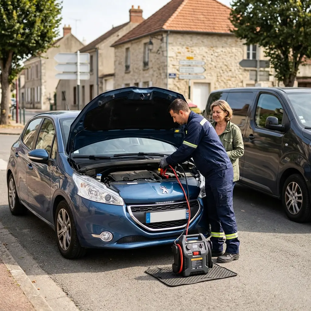 Comment se déroule le dépannage batterie à Houdan ?