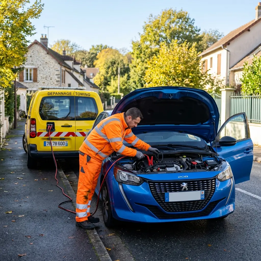 Comment se déroule le dépannage batterie au Mesnil-le-Roi ?