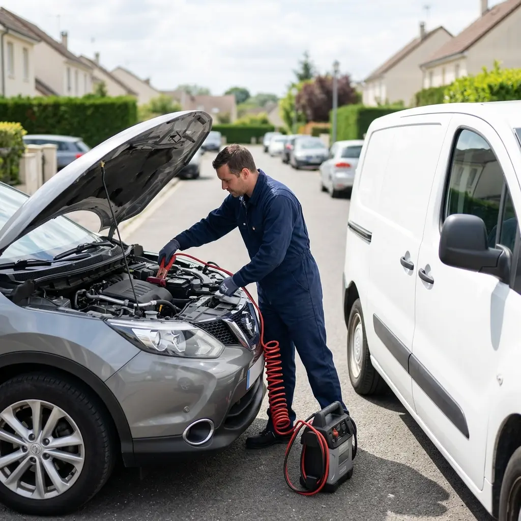Comment se déroule le dépannage batterie à Orgeval ?