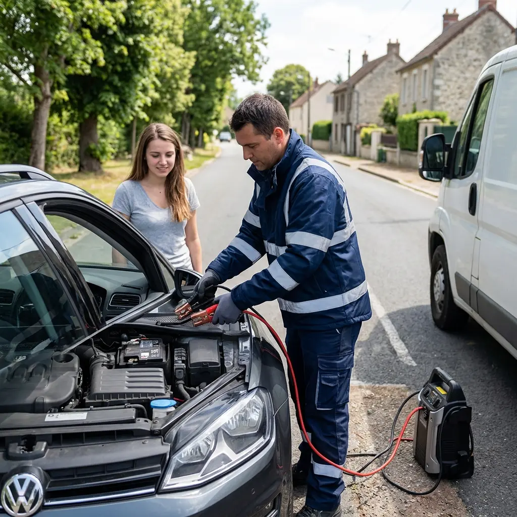 Comment se déroule le dépannage batterie à Orgerus ?